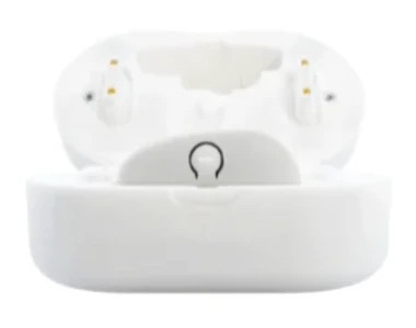Open white EVANES charging case